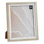 Cadre photo 24 x 2 x 29 cm Verre Beige Blanc Plastique (6 Unités) Mamm