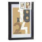 Cadre photo 24 x 2,5 x 32,5 cm Noir verre Bois MDF (6 Unités) Mamm