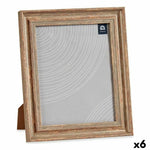 Cadre photo 26 x 2 x 31 cm Verre Bois Marron Cuivre Plastique (6 Unités) Mamm