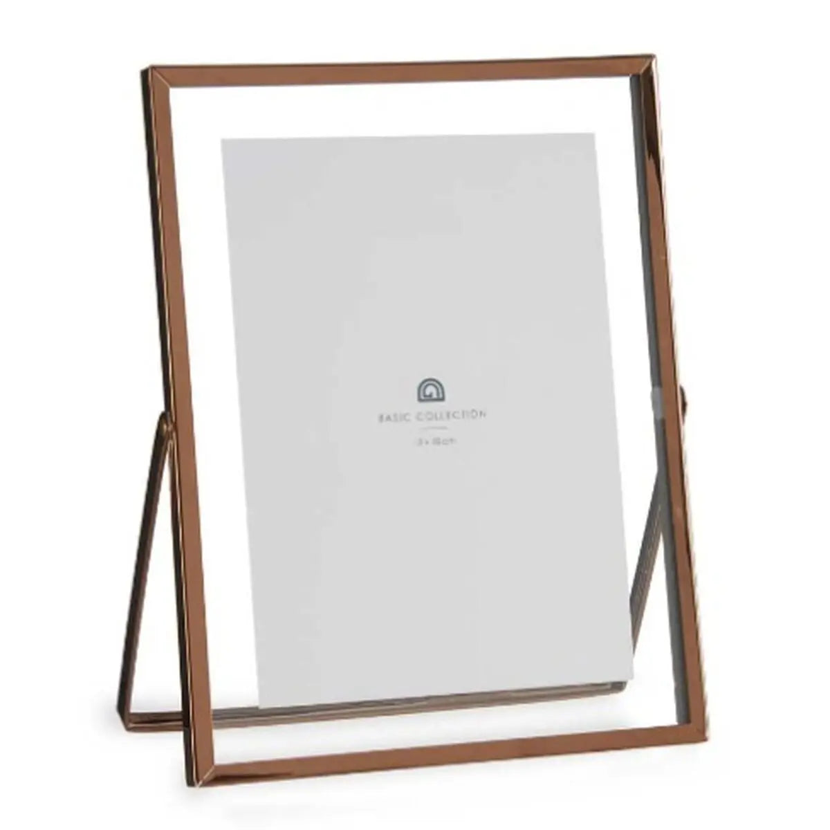 Cadre photo Cuivre Métal verre Plastique 18,5 x 1 x 23 cm (12 Unités) Mamm