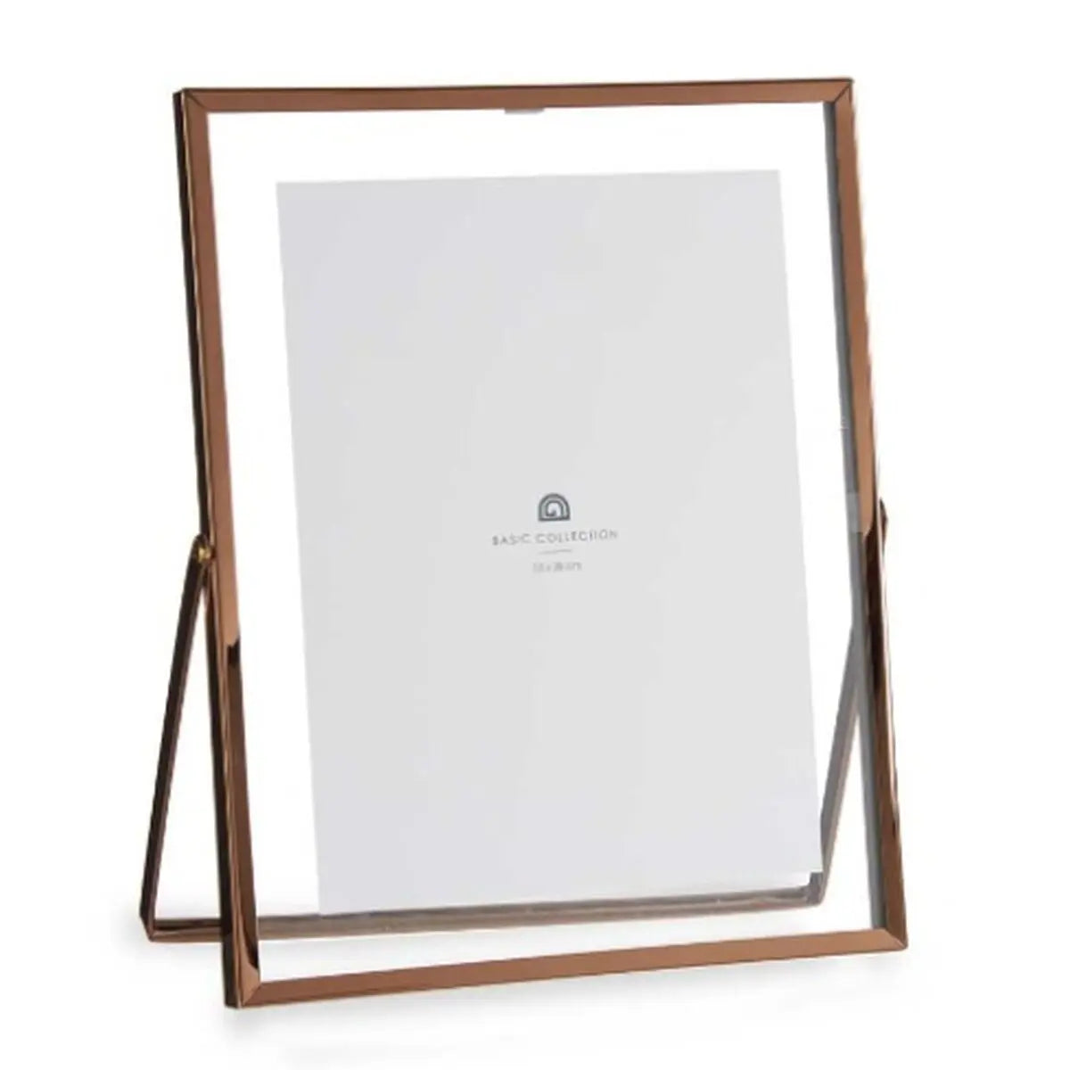 Cadre photo Cuivre Métal verre Plastique 20,5 x 1 x 25,2 cm (12 Unités) Mamm