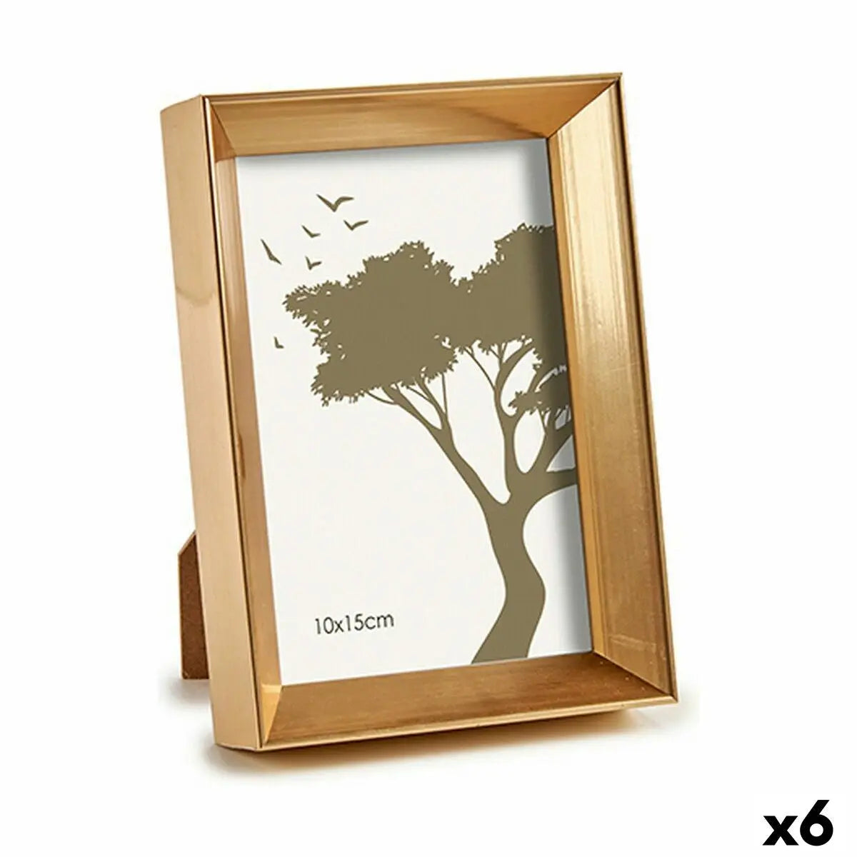 Cadre photo GiftDecor WPC0235MG-1 Doré verre Plastique (6 Unités) Mamm