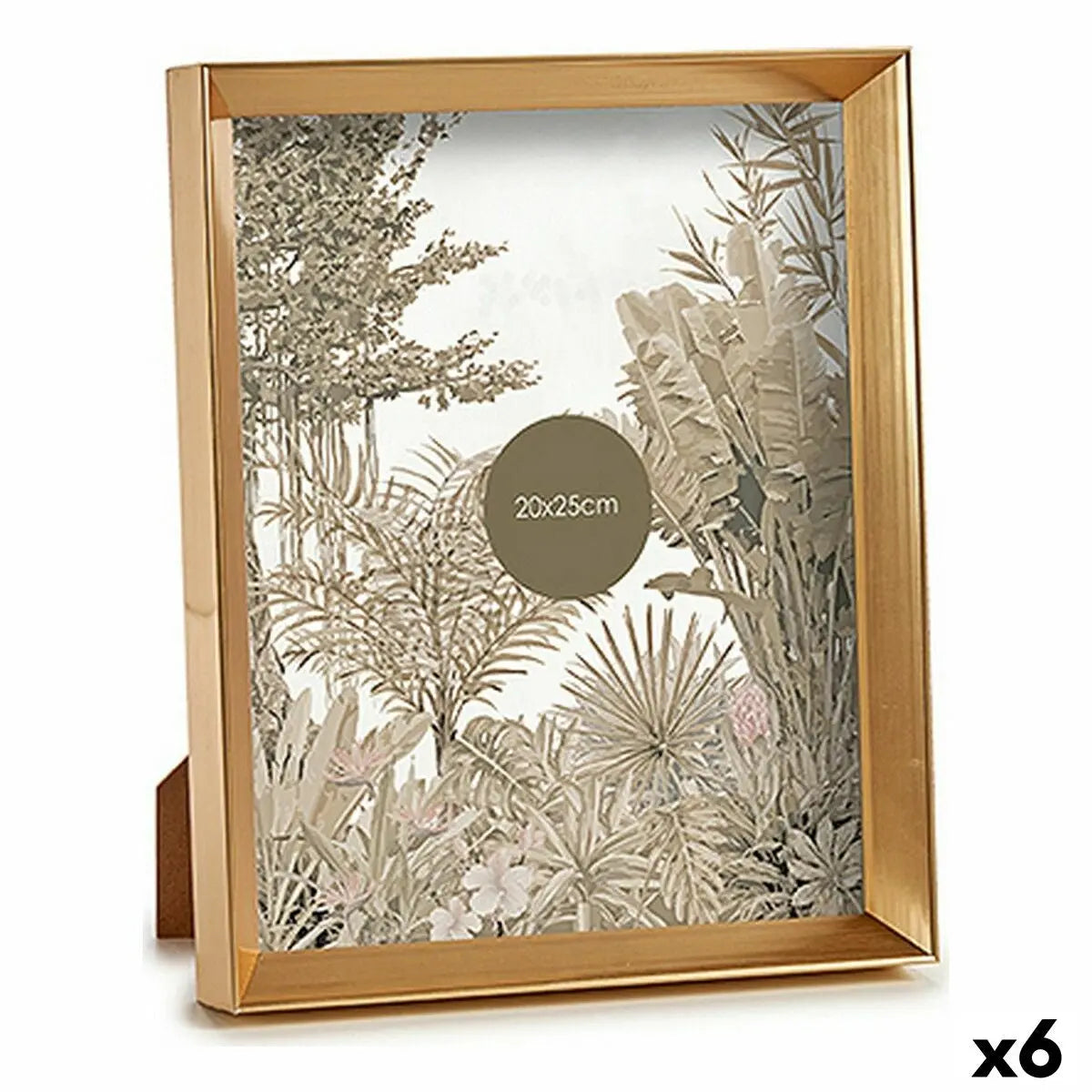 Cadre photo GiftDecor WPC0235MG-4 Doré verre Plastique (6 Unités) Mamm