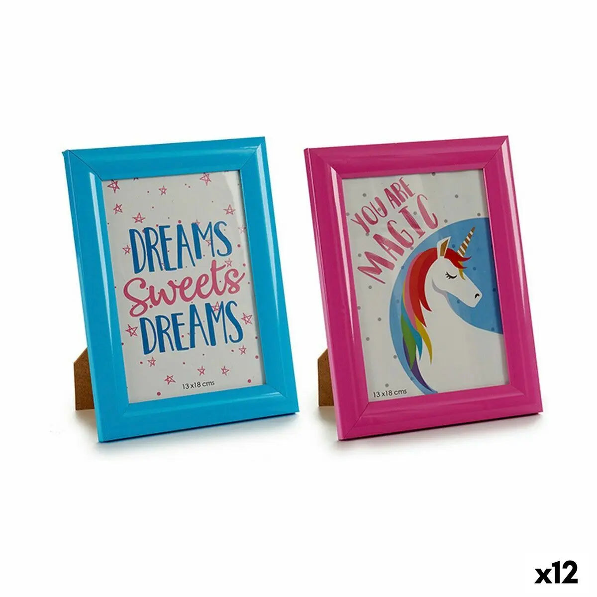 Cadre photo Licorne 1 x 21,5 x 16,5 cm (12 Unités) Mamm
