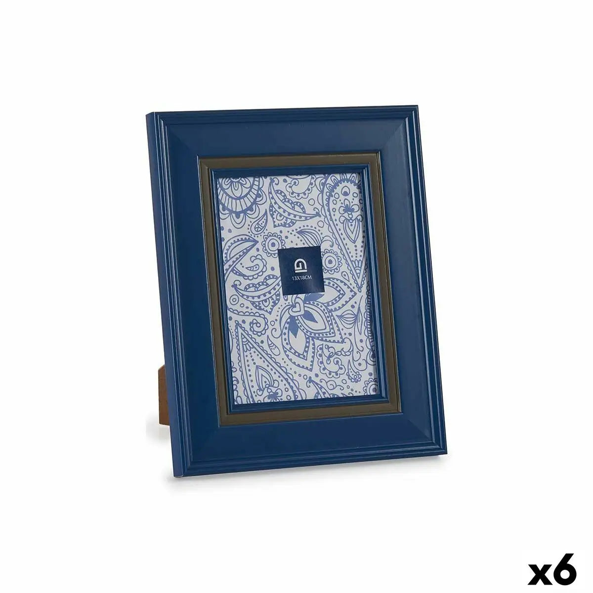 Cadre photo Verre Bleu Plastique (6 Unités) (2 x 26 x 21 cm) Mamm