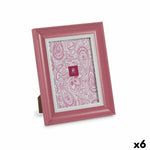 Cadre photo Verre Rose Plastique (6 Unités) (2 x 24 x 19 cm) Mamm