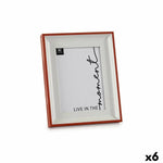 Cadre photo Verre Rouge Blanc Plastique (2,5 x 26,2 x 21 cm) (6 Unités) Mamm