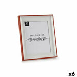 Cadre photo Verre Rouge Blanc Plastique (2,5 x 31,2 x 26 cm) (6 Unités) Mamm