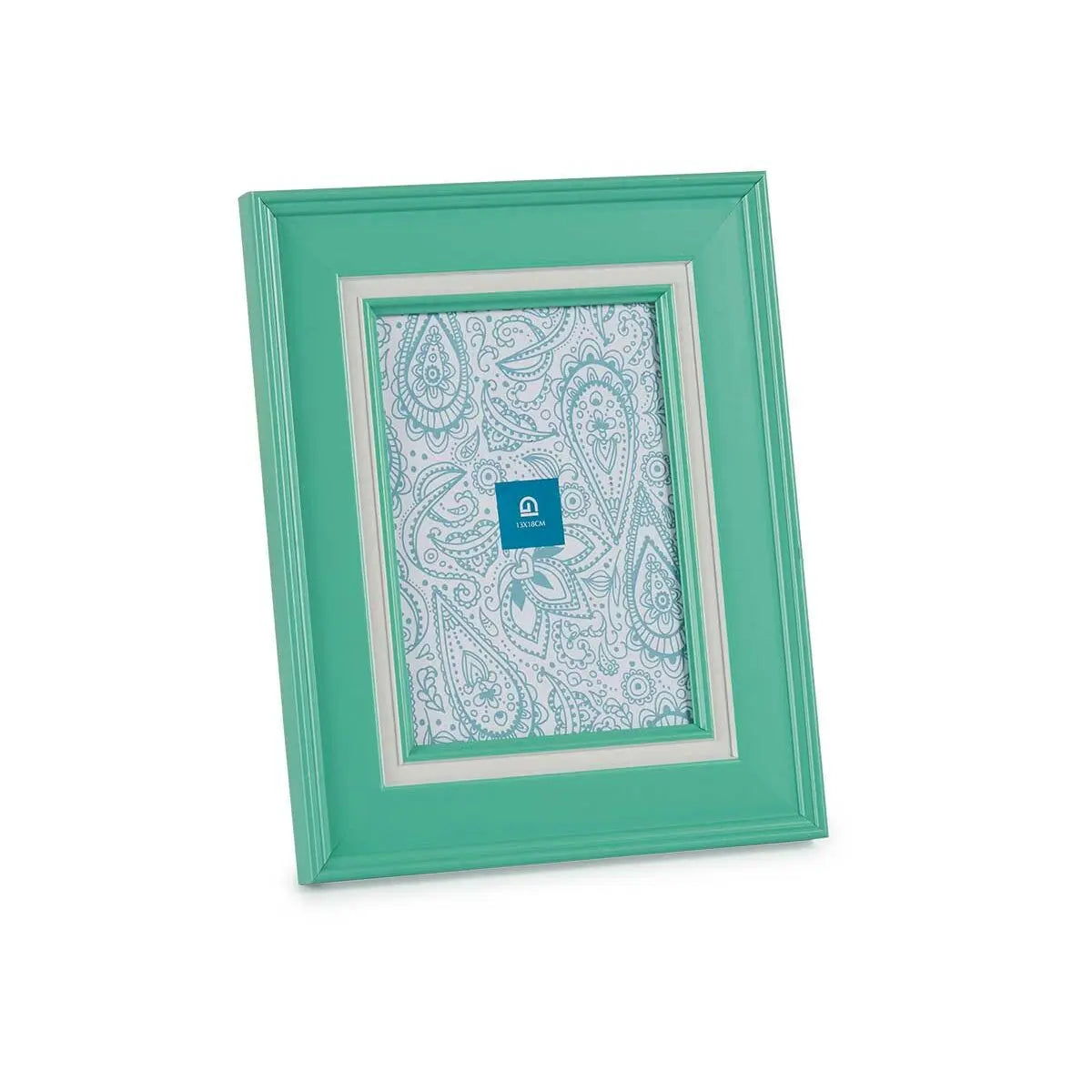 Cadre photo Verre Vert Plastique (6 Unités) (2 x 26 x 21 cm) Mamm
