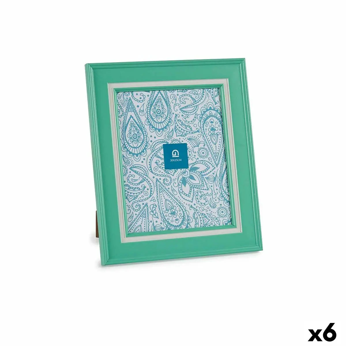 Cadre photo Verre Vert Plastique (6 Unités) (2 x 33 x 28 cm) Mamm