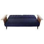 Canapé Convertible DKD Home Decor Bleu Marron Noir Métal Moderne Urbaine 203 x 87 x 81 cm Bigbuy