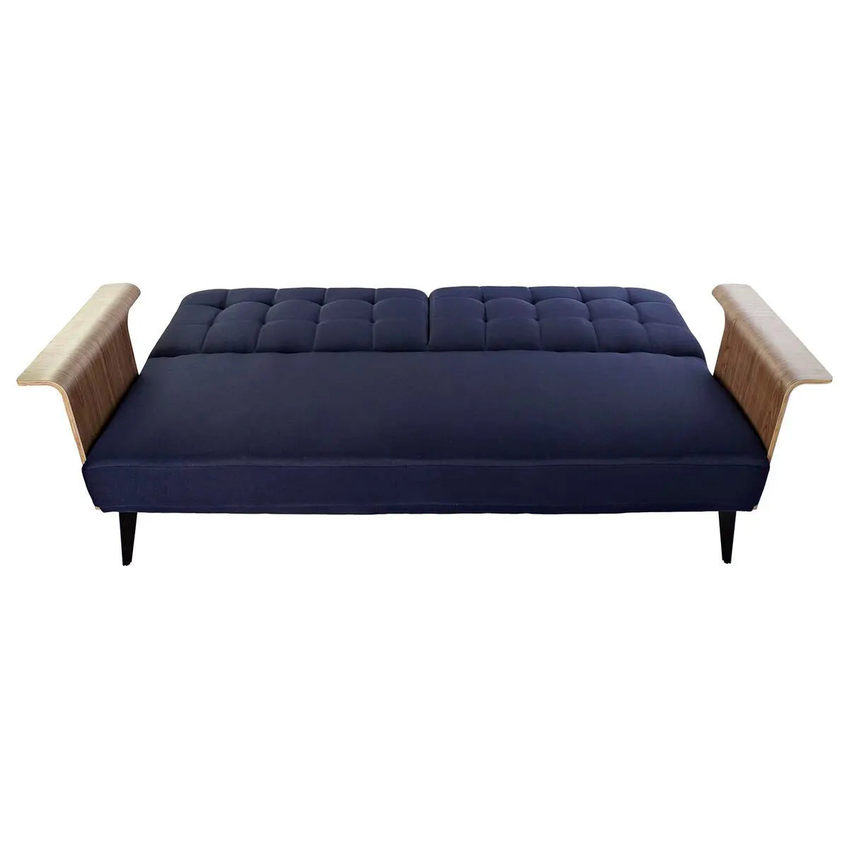 Canapé Convertible DKD Home Decor Bleu Marron Noir Métal Moderne Urbaine 203 x 87 x 81 cm Bigbuy