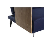 Canapé Convertible DKD Home Decor Bleu Marron Noir Métal Moderne Urbaine 203 x 87 x 81 cm Bigbuy