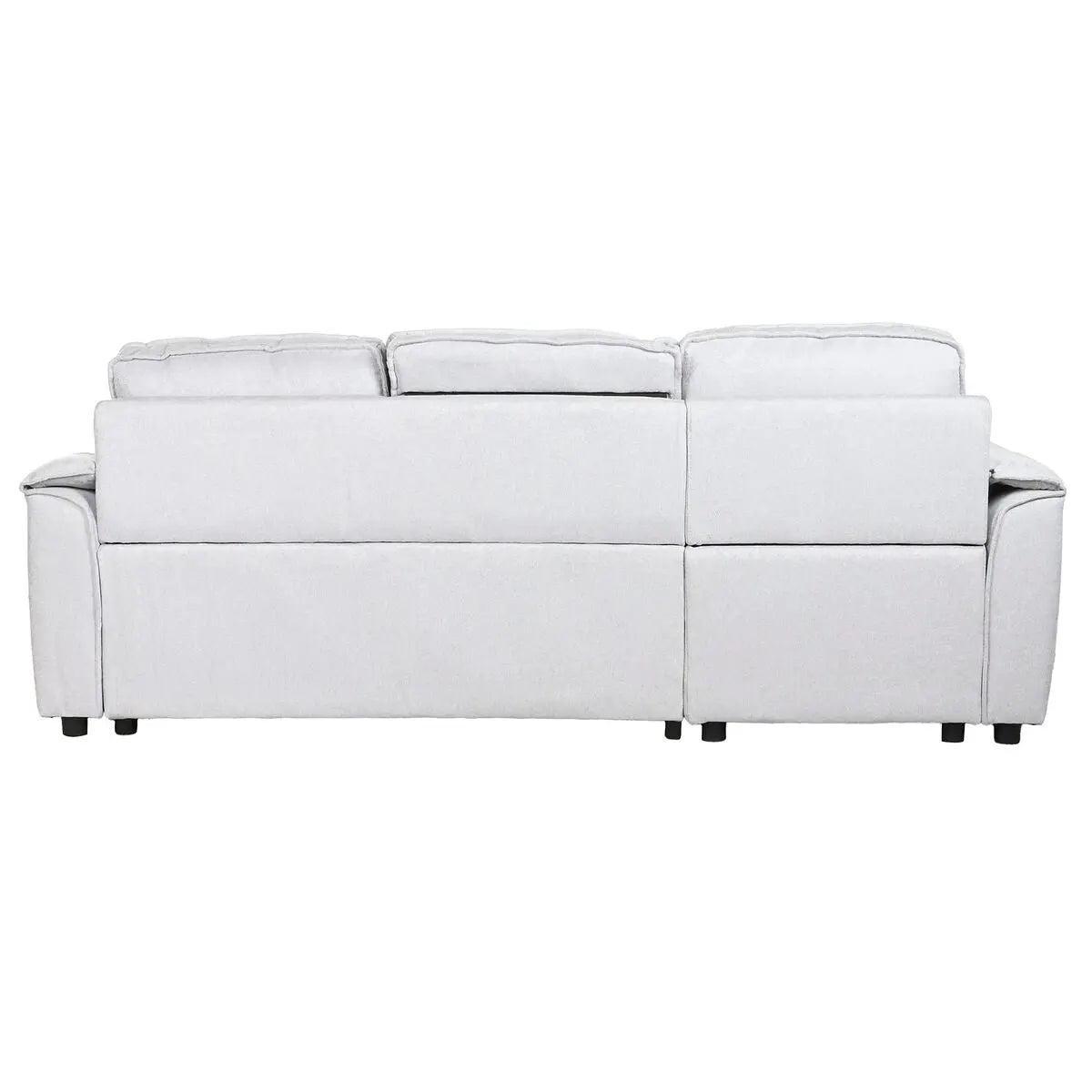 Canapé Convertible Home ESPRIT Gris clair Moderne 220 x 153 x 88 cm Bigbuy
