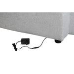 Canapé Convertible Home ESPRIT Gris clair Moderne 220 x 153 x 88 cm Bigbuy