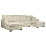 Canapé Convertible Home ESPRIT Sable Moderne 298 x 154 x 92 cm Bigbuy