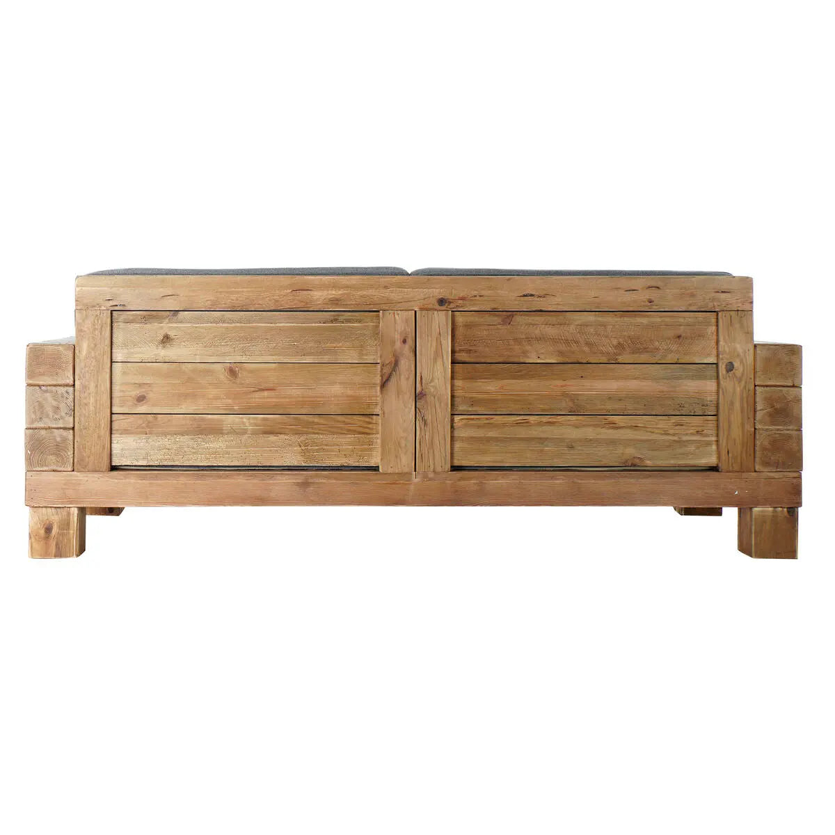 Canapé DKD Home Decor Naturel Gris Polyester Aluminium Bois Recyclé (224 x 95 x 82 cm) Bigbuy