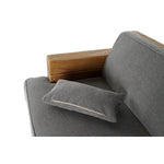 Canapé DKD Home Decor Naturel Gris Polyester Aluminium Bois Recyclé (224 x 95 x 82 cm) Bigbuy