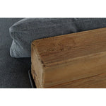 Canapé DKD Home Decor Naturel Gris Polyester Aluminium Bois Recyclé (224 x 95 x 82 cm) Bigbuy