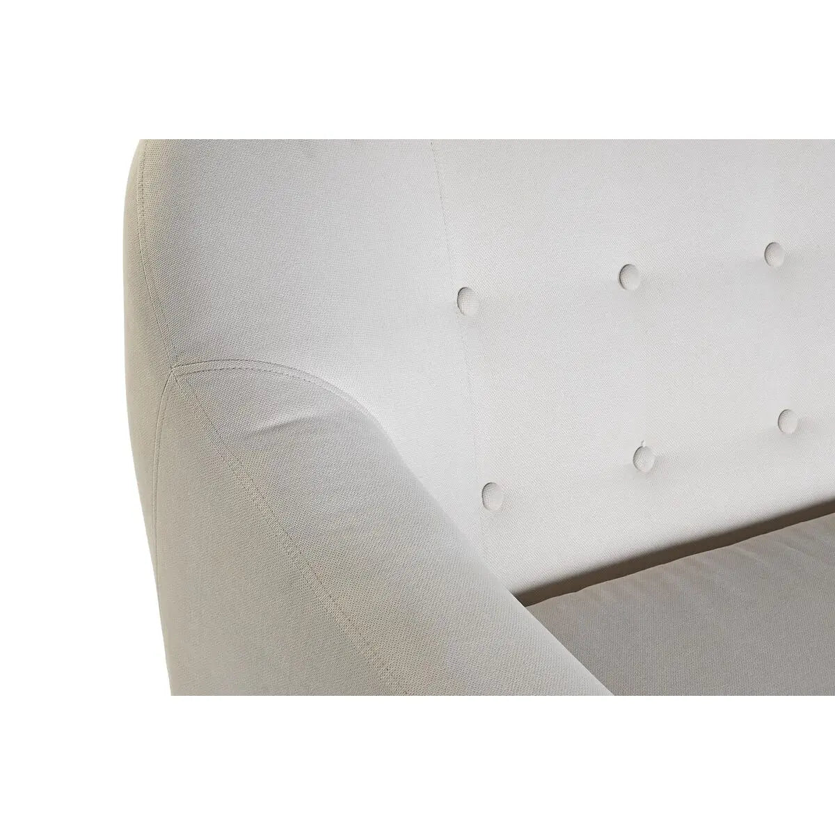Canapé DKD Home Decor Naturel Polyester Bois d'hévéa Crème (172 x 82 x 82 cm) Bigbuy