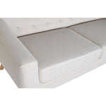 Canapé DKD Home Decor Naturel Polyester Bois d'hévéa Crème (172 x 82 x 82 cm) Bigbuy