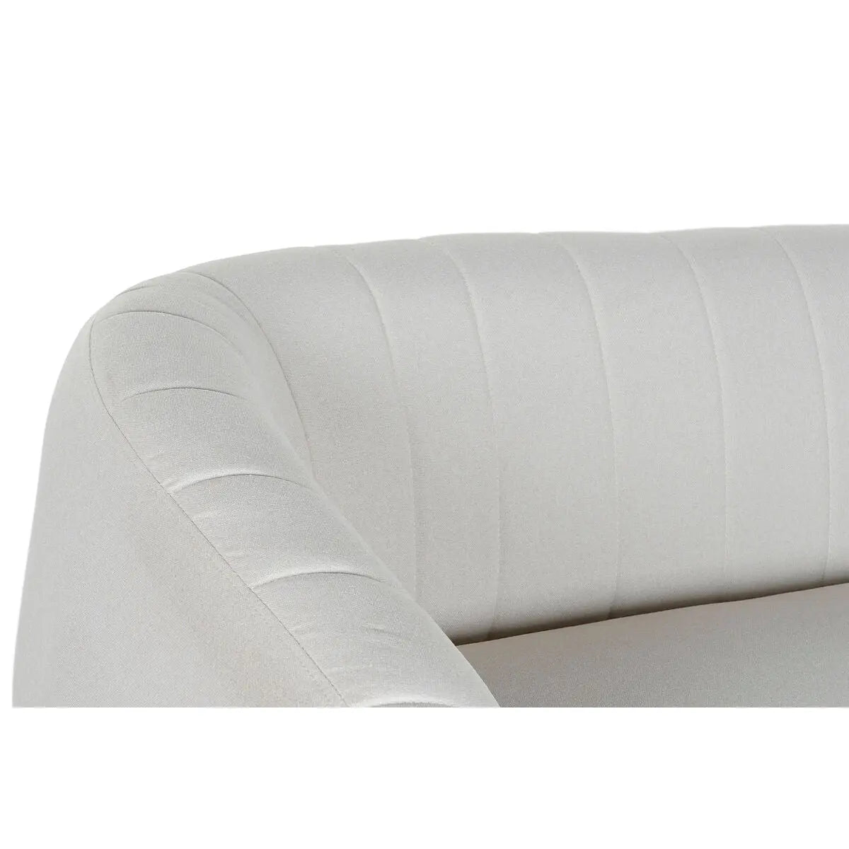 Canapé DKD Home Decor Noir Greige Mousse Bois Métal Velours Scandi 129 x 75 x 73 cm Bigbuy