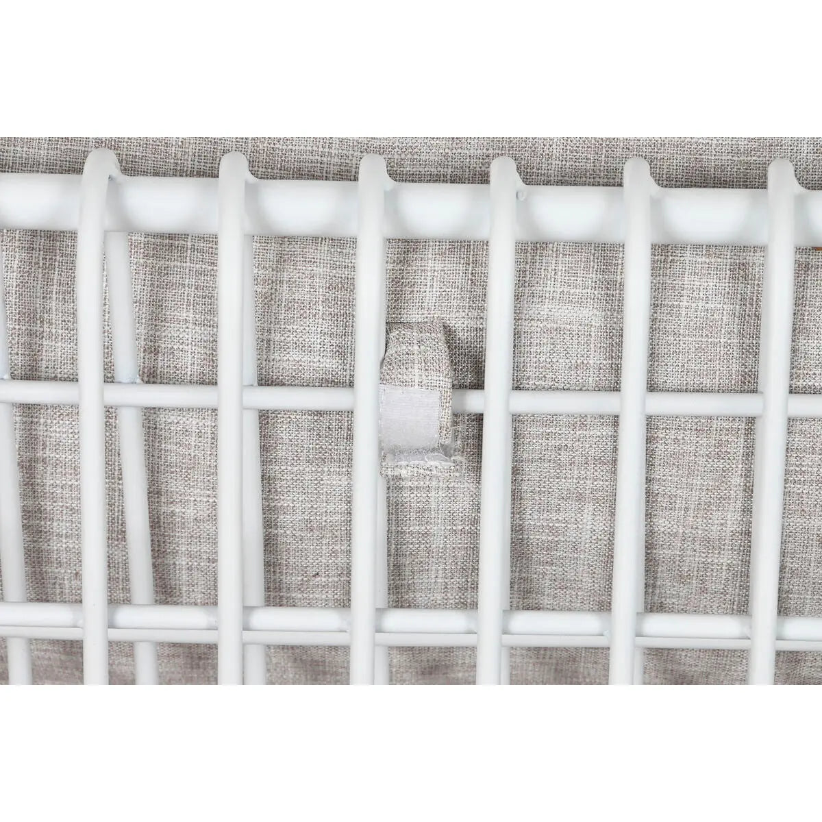 Canapé Home ESPRIT Blanc Beige Métal 180 x 66 x 66 cm Bigbuy