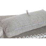 Canapé Home ESPRIT Blanc Beige Métal 180 x 66 x 66 cm Bigbuy