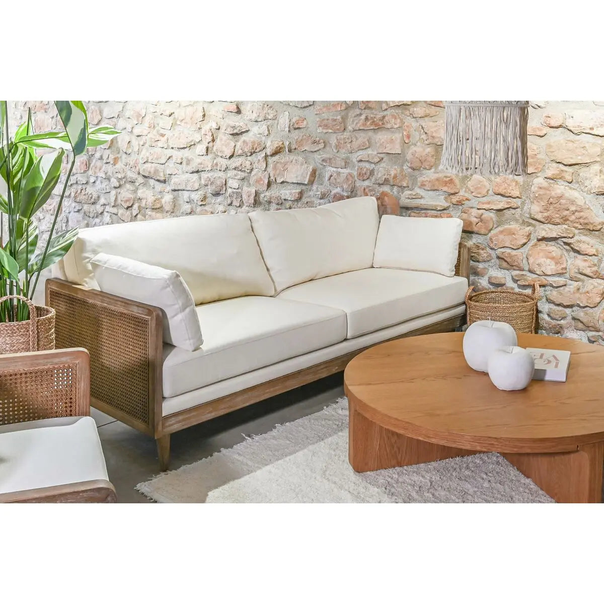Canapé Home ESPRIT Marron 208 x 86 x 88 cm Bigbuy