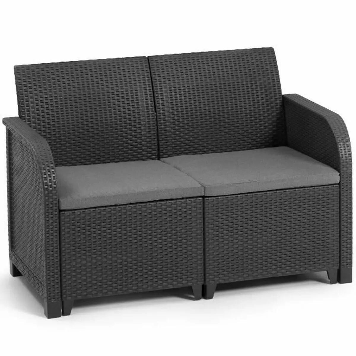 Canapé de jardin Allibert by KETER Sanremo Graphite Bigbuy