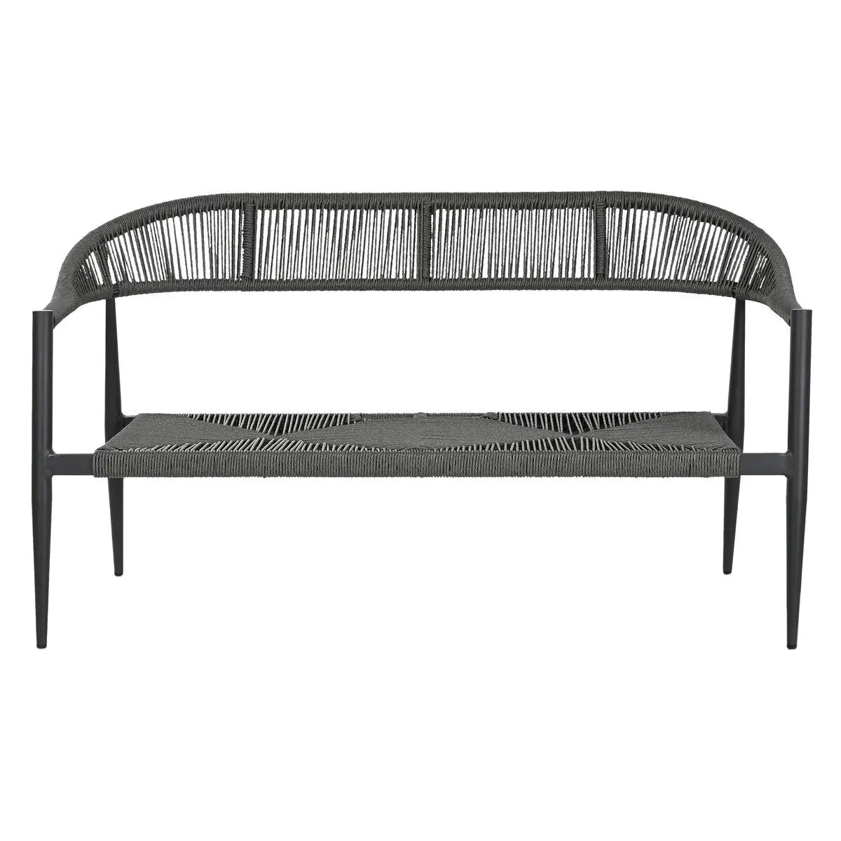 Canapé de jardin Home ESPRIT Aluminium 131 x 55 x 76 cm Bigbuy