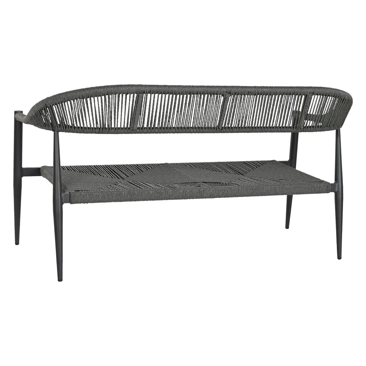 Canapé de jardin Home ESPRIT Aluminium 131 x 55 x 76 cm Bigbuy
