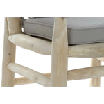 Chaise de jardin DKD Home Decor Naturel Gris clair Teck 65 x 80 x 92 cm Bigbuy