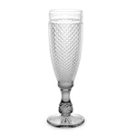 Coupe de champagne Diamant Transparent Anthracite verre 185 ml (6 Unités) Mamm
