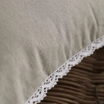 Coussin - TODAY - CHARME - Chambray x Dentelle Berenice - 40 x 40 cm Mamm