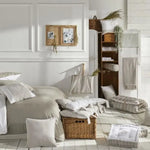 Coussin - TODAY - CHARME - Chambray x Dentelle Berenice - 40 x 40 cm Mamm
