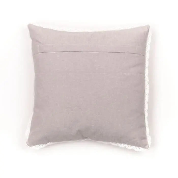 Coussin - TODAY - CHARME - Chambray x Dentelle Berenice - 40 x 40 cm Mamm