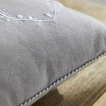 Coussin - TODAY - CHARME - Chambray x Petite broderie Constance - 40 x 40 cm Octopia