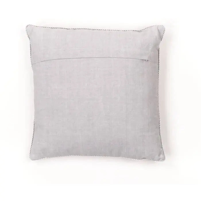 Coussin - TODAY - CHARME - Chambray x Petite broderie Constance - 40 x 40 cm Octopia