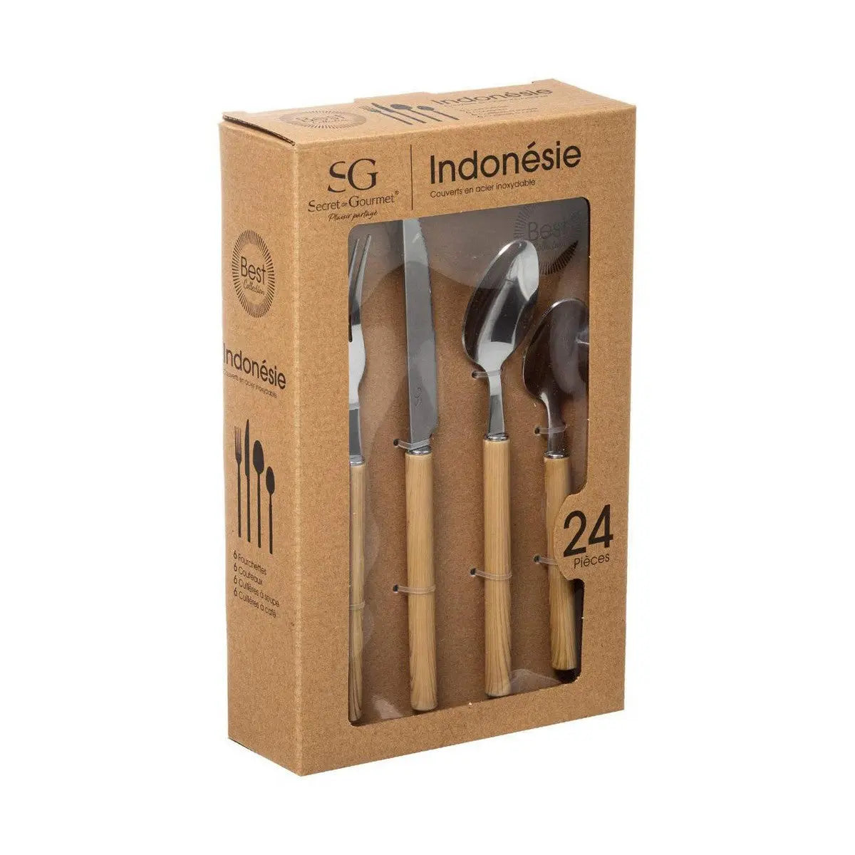 Couverts 5five Indonesia (24 Pièces) Mamm