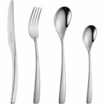 Couverts Arthur Martin AM3630 Gris Acier inoxydable 24 Pièces Mamm