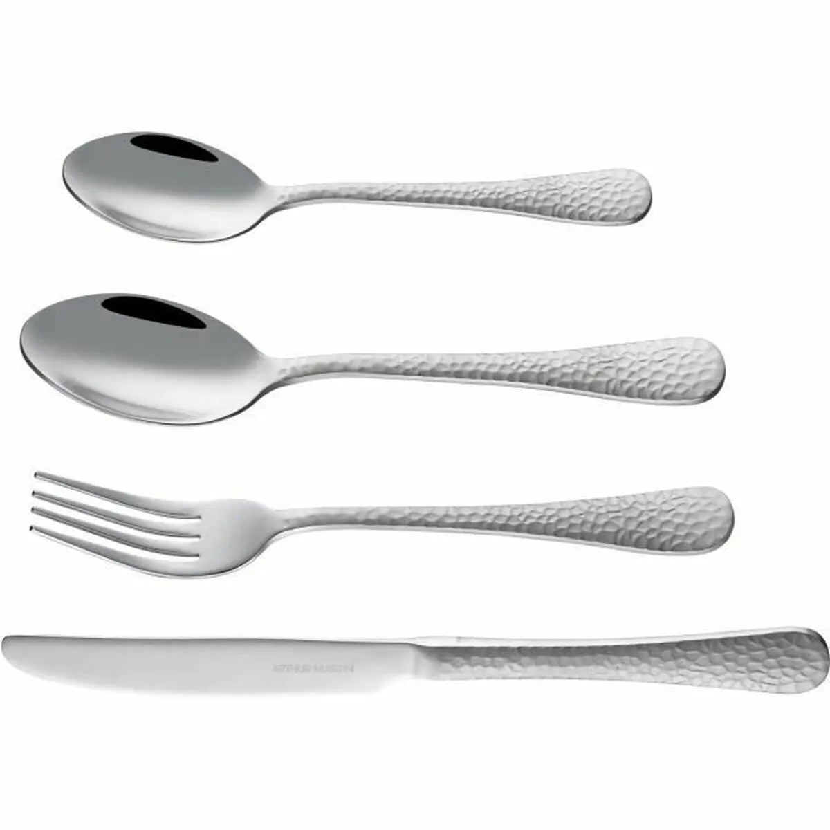 Couverts Arthur Martin AM4463 Gris Acier inoxydable 24 Pièces Mamm