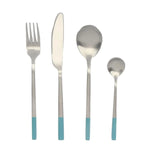 Couverts DKD Home Decor Bleu Argenté Acier inoxydable 16 Pièces Mamm