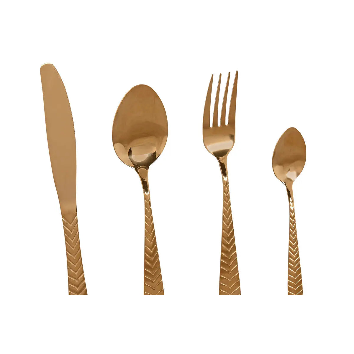 Couverts Home ESPRIT Doré Acier inoxydable 2 x 0,4 x 22,5 cm 16 Pièces Mamm