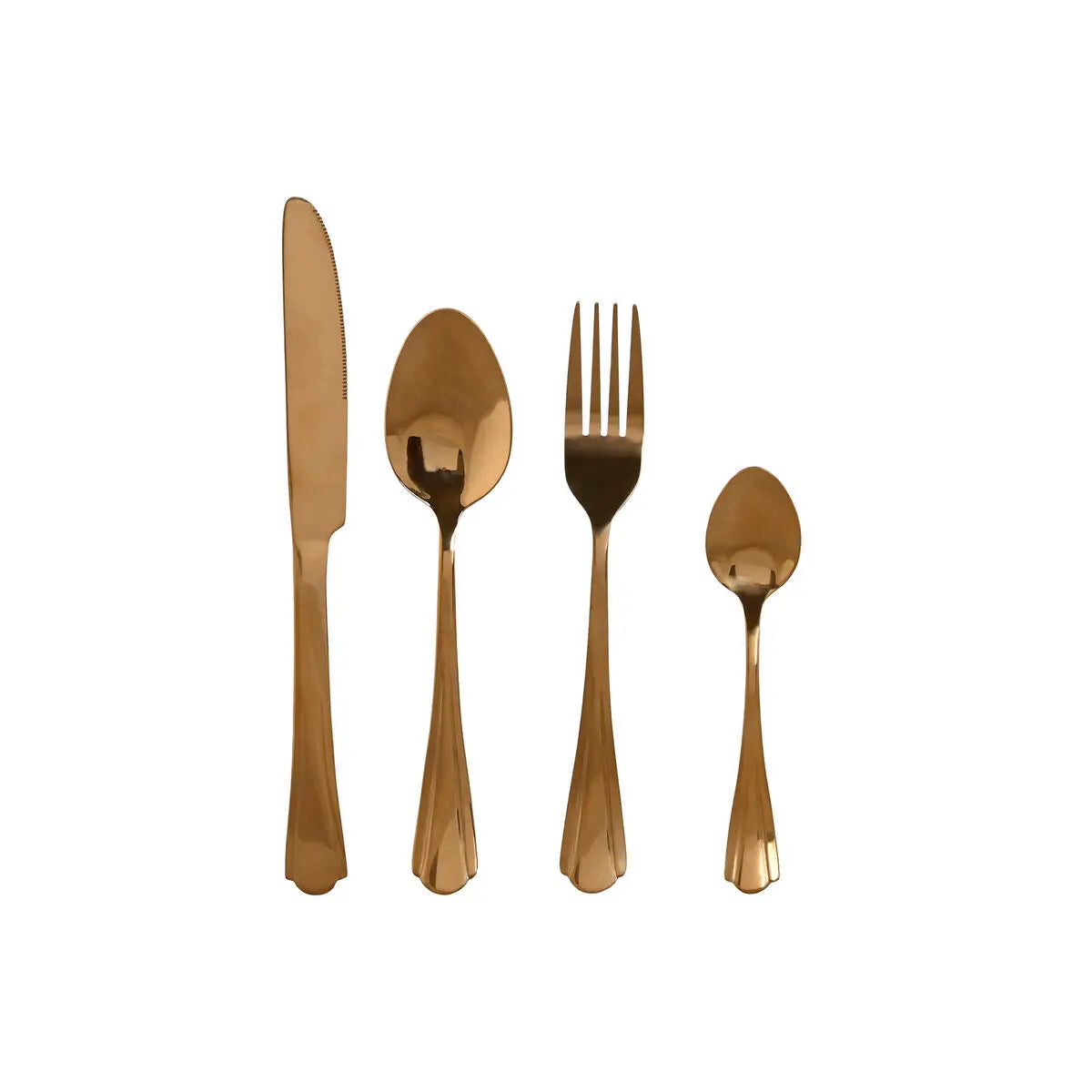Couverts Home ESPRIT Doré Acier inoxydable 2 x 0,4 x 24 cm 16 Pièces Mamm