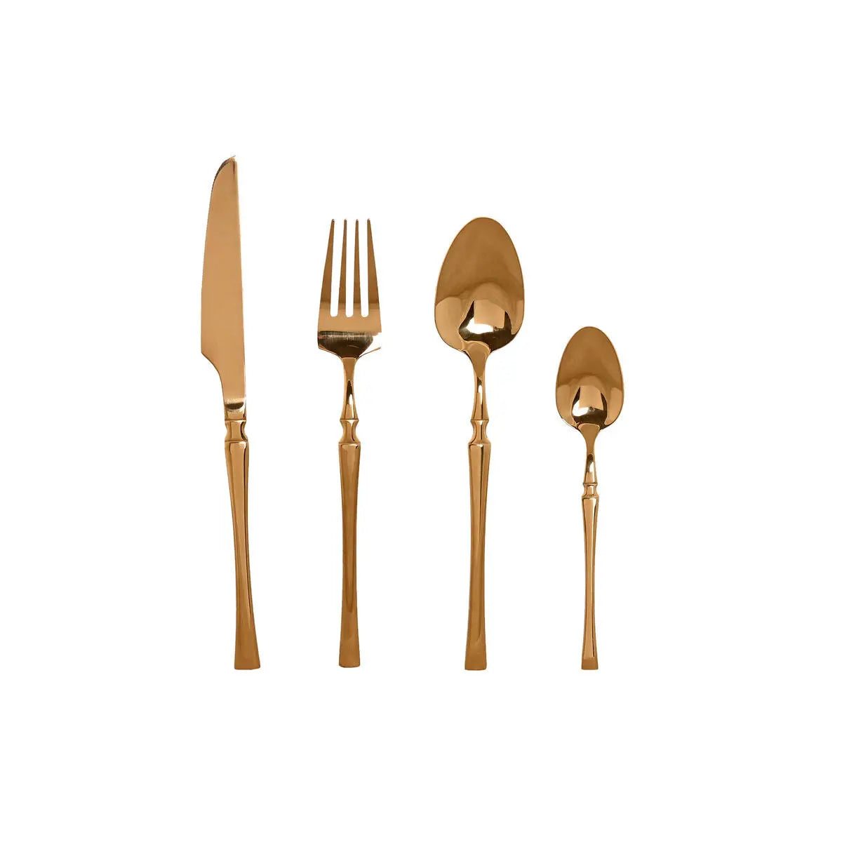 Couverts Home ESPRIT Doré Acier inoxydable 3 x 1,5 x 15 cm 16 Pièces Mamm