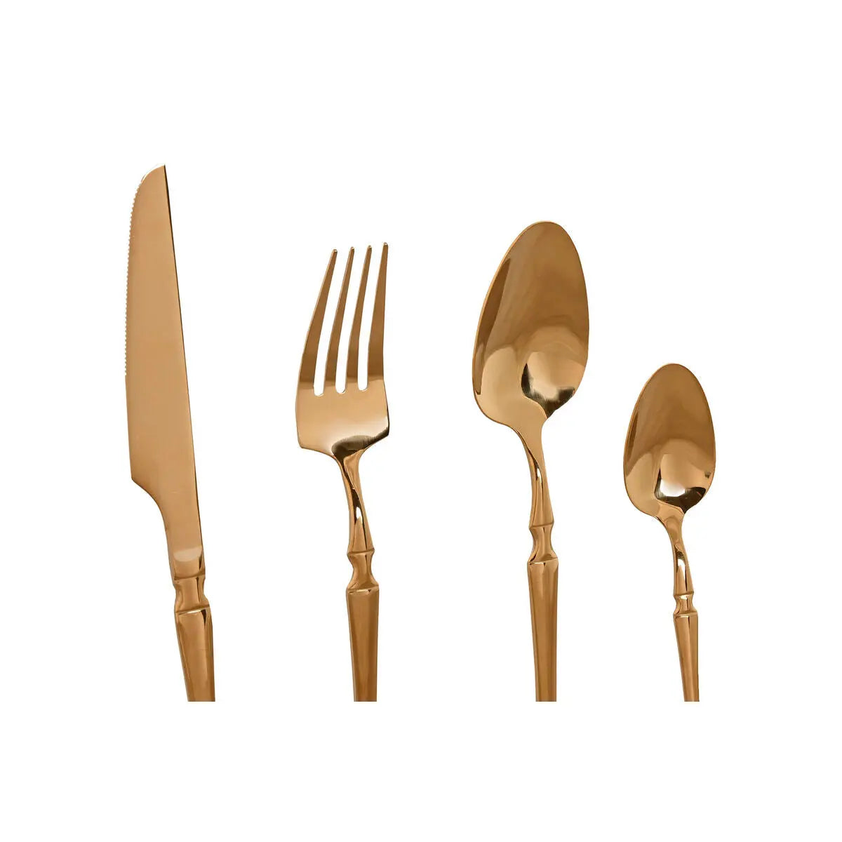 Couverts Home ESPRIT Doré Acier inoxydable 3 x 1,5 x 15 cm 16 Pièces Mamm