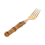 Couverts Home ESPRIT Doré Naturel Acier inoxydable ABS 3 x 2 x 16 cm 24 Pièces Mamm