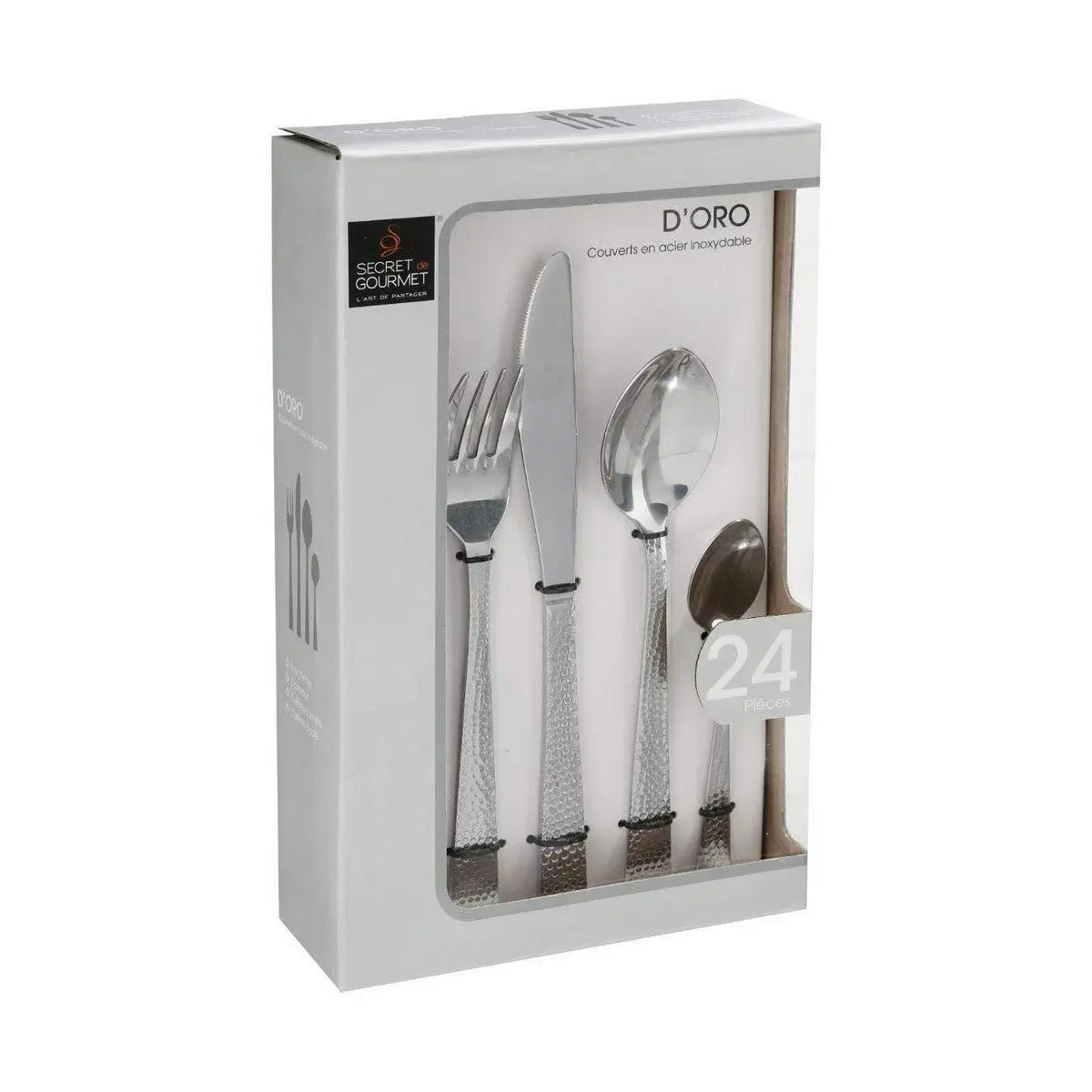 Couverts Secret de Gourmet D'ORO INOX 24 Pièces Mamm