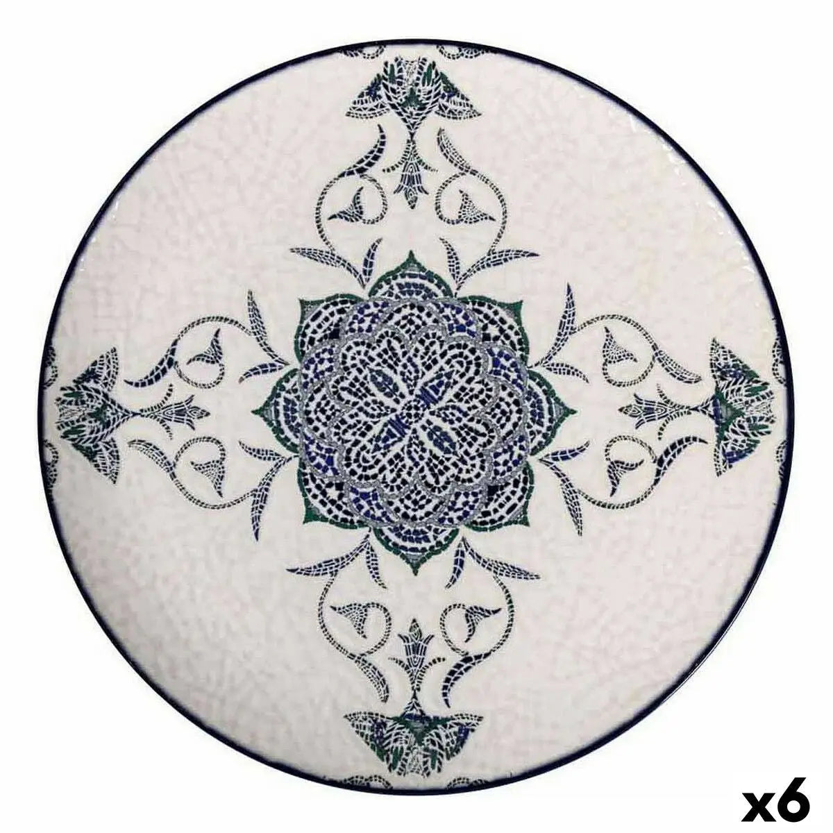 Dessous d'Assiette La Mediterránea Rosetta Porcelaine Ø 32,5 cm (6 Unités) Mamm